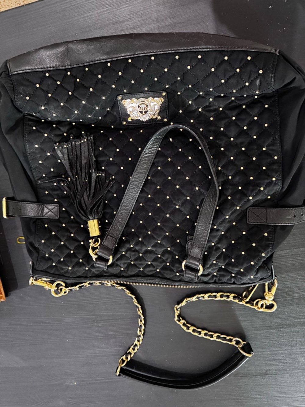 Vintage Juicy Couture Quilted Tote w/ Strap - Picture 9 of 11